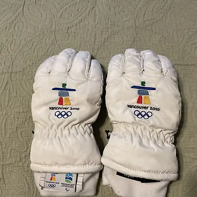 Vancouver 2010 Winter Olympic Logo Winter Gloves Ladies Size Medium M Thinsulate • $32.85