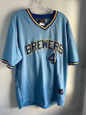 Paul Molitor Milwaukee Brewers Blue Cooperstown Throwback Men's Jersey • $30