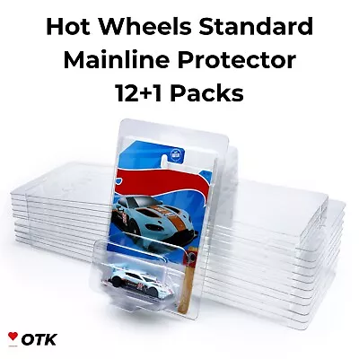 12+1 Packs Hot Wheels And Matchbox Mainline Protector Case Plastic Protectors • $22.99