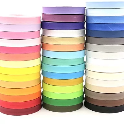 CRAFT CULT 16mm (5/8 ) Wide Plain Bias Binding Tape - 25m Roll - Quality Trims • £10.75