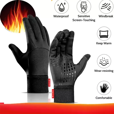 Riding Warm Gloves Motorcycle Scooter Gloves Sports Waterproof Winter Gloves USA • $8.79