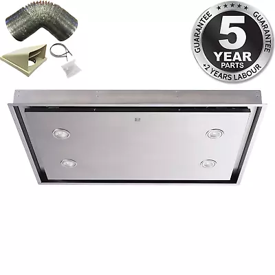 SIA CLN90SS 90cm Stainless Steel Ceiling Cooker Hood Extractor Fan & 3m Ducting • £454.99