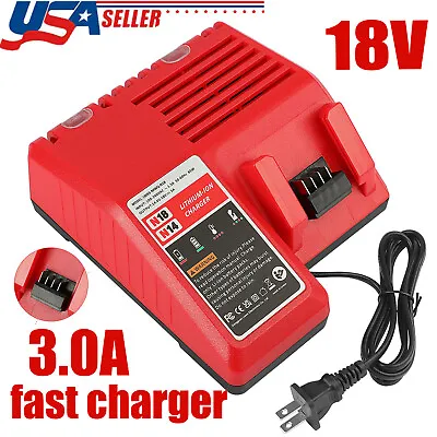 Fast Charger For Milwaukee For M18 18V All Lithium-Ion Battery 18Volt 48-59-1808 • $20.99