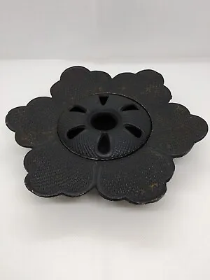 Vintage Japanese Incense Burner Censer Cast Iron Black • $75