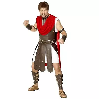 Mens Roman Army Leader Centurion Fancy Dress Costume Dominant Fierce Halloween • £34.91