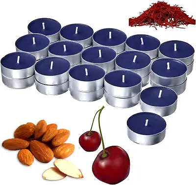 Scented Tealight Candles - Delicious Dark Cherry Almond And Saffron Candles • £9.34