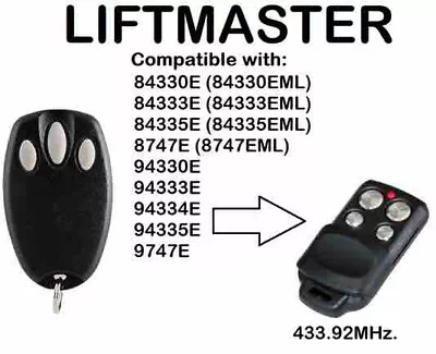 Chamberlain Liftmaster Motorlift 94335E Compatible Remote Control 1A5639-7  • £9.95