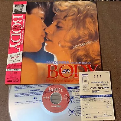 MADONNA Body - Movie JAPAN Laser Disc LD BELL-589 W/ OBI + POSTCARD W. Dafoe • $49.99