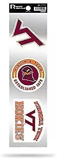 Virginia Tech Hokies 3 Piece Retro Spirit Decals Premium Throwback Stickers • $8.95