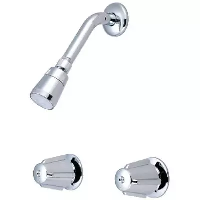 Olympia Shower Faucet 1.75Gpm Built-In Transfer Valve 2Handle Chrome Knob Handle • $56.87