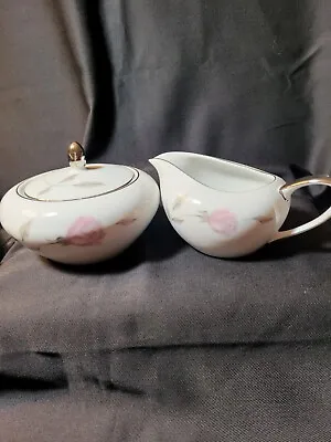 Mikasa Fine China Sugar Bowl & Creamer Set Primrose 8194 • $25