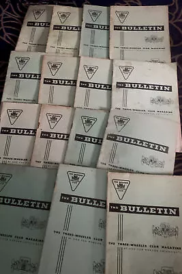 The Morgan Three Wheeler Club Magazines 'The Bulletin'15 Issues 1969/ 73/74/75 • $37.89