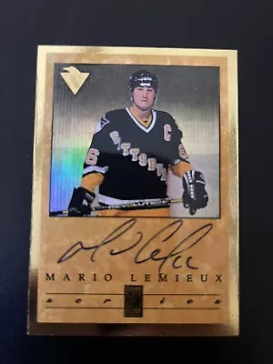 1996 Donruss Elite Series  Mario Lemieux Autograph #d 1022/1066 • $220