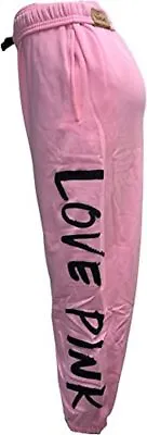 Victoria's Secret Pink Everyday Fleece Baggy Campus Sweatpants Color Pink NWT • $49.99