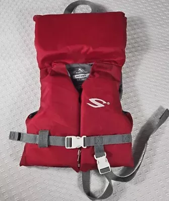 RED STEARNS INFANT LIFE JACKET FLOTATION AID SIZE LESS 30 Lbs • $13.99