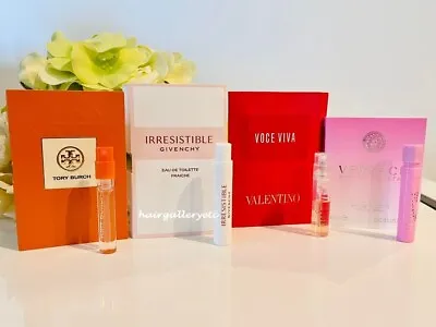 4 Women Perfume Sampler Vial Spray Toryburch Givenchy Valentino Versace • $12.99