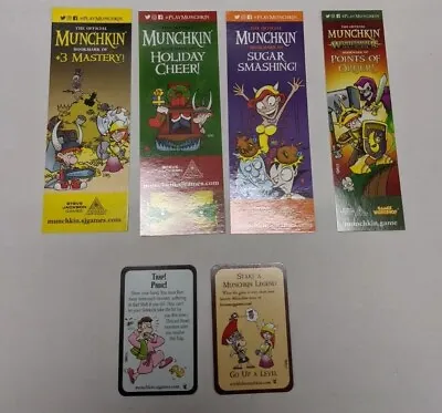 Lot Of (6) Munchkin Bookmark And Card Promos Steve Jackson Games • $45