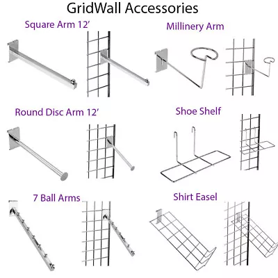 Grid Wall/ Gridwall Mesh Chrome Retail Shop Display Panel Accessory/ Accessories • £21.38