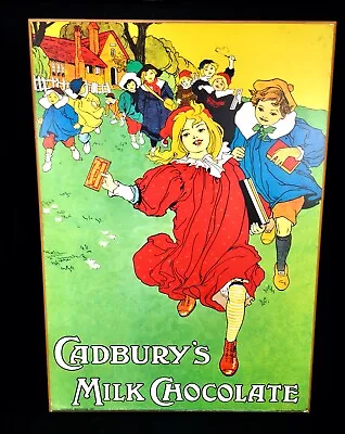 Antique Advertising - Large 70s Cadburys Poster Salvaged From Bournville Factory • £359.10