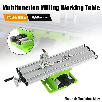 Multifunction Milling Working Table 2 Axis Cross Slide Compound Bench Drill Vise • £27