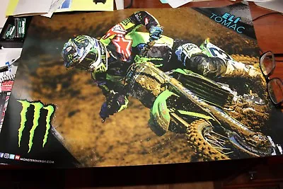 Monster Energy Eli Tomac 22 X 15.5 Inches Motorcross Poster Awsome Collectable • $75