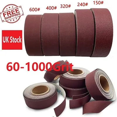 £9.91 • Buy 60-1000 Grit Sandpaper Emery Cloth Roll Polishing For Grinding Burnish Abrasive