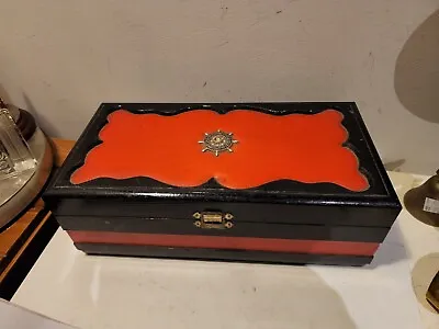 Vintage Timber Musical Jewellery Box With Oriental Theme Japan 1970's • $33