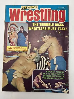 Vintage Ben Strong Wrestling March 1974 COMBINED SHIP $1 PER MULT • $7.10