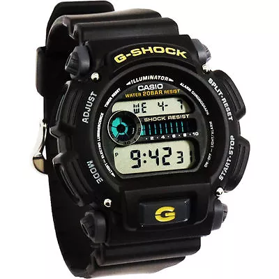 Casio DW9052-1B G-Shock 200 Meter Watch Chronograph Resin Strap Alarm NEW • $49.88