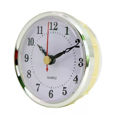 HILLHOME Mini Clock Insert 3-1/2 Inch 80 Mm Round Quartz Clock Fit-up Movement • $9.91