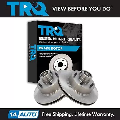 TRQ Front Disc Brake Rotor Driver & Passenger Side Kit Pair Set Of 2 For GM New • $129.95