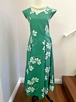 Green Hawaiian Muumuu Hula Dress Size 3-4 • $39.60