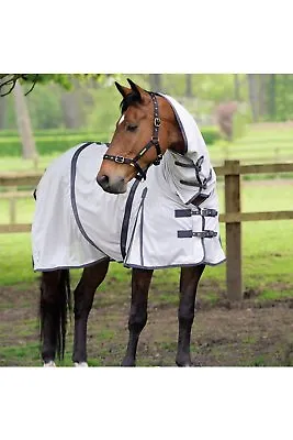 £34.99 • Buy Masta Zing Lightweight Mesh Fly Horse Rug With Fixed Neck Blue Or White All Size