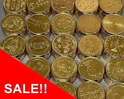 Sale!!!  500 Mixed Brass Pachislo Slot Machine Tokens - Tumble Cleaned • $55.99