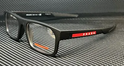 PRADA LINEA ROSSA PS 08OV DG01O1 Matte Black Men's 55 Mm Eyeglasses • $146.61
