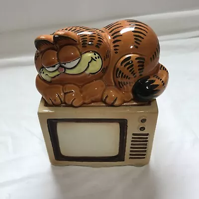 £58.14 • Buy Enesco Garfield The Cat Television Box Figure TV Vtg Jim Davis 1978-1981 Ceramic