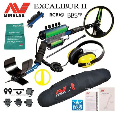 Minelab Excalibur II 1000 Waterproof Metal Detector With Carry Bag Hipmount Kit • $1813