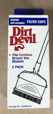 $8.99 • Buy Dirt Devil 2pk Filters Cordless Broom Vac No. 3-200900-001