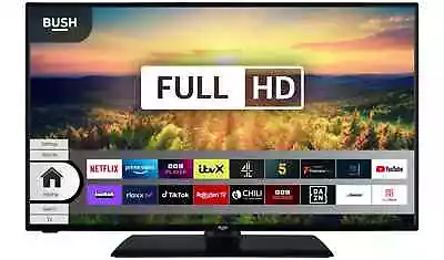 Bush 40 Inch Smart FHD HDR LED Freeview TV YouTube Netflix • £248.98