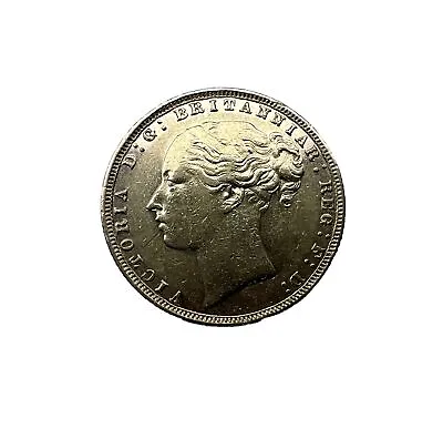 Queen Victoria Gold 1876 Sovereign • $625