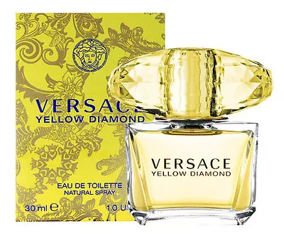 Versace Yellow Diamond Women Perfume Edt Spray 1.0 Oz New In Box • $44.95