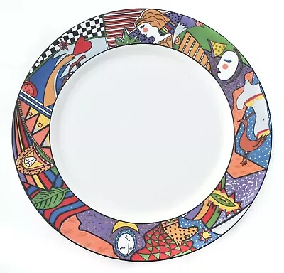 Vitromaster Metropolitan 12 1/4  Chop Plate Platter Colorful Modern Contemporary • $34.99