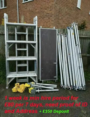£80 • Buy HIRE IN NOTTS NG18 Boss Youngman Aluminium Scaffold Tower 4.2m Platform 6.0m WH