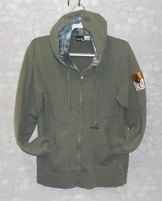 VOLCOM Full Zip Hoodie - Army Green - Size MEDIUM • $21.50