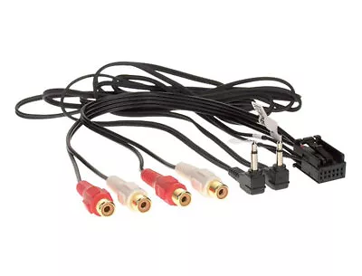 Amplifier AUX NAV TEL Adapter For VW MFD2 Radio Quadlock To 4x RCA 2x Jack • $13.76