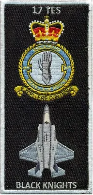 RAF No 17 (RESERVE) TEST & EVALUATION SQUADRON F-35B BLACK KNIGHTS PATCH - GREY • $14.99