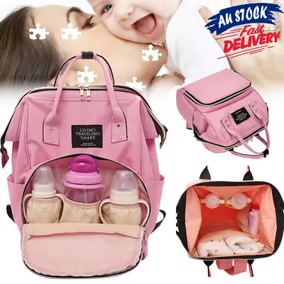 Baby Diaper Luxury Waterproof Nappy Backpack Mummy Bag Maternity Changing Bag • $23.99