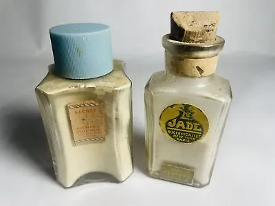 $9.99 • Buy Lot Of 2 Art Deco Powder Sachet Jade By Roger & Galet Richard Hudnut W Content