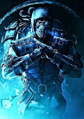 Sub-Zero Mortal Kombat Poster Art Painting - Framed - NEW USA • $9.99