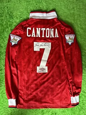 Eric Cantona Signed Man Utd Shirt With COA • £300